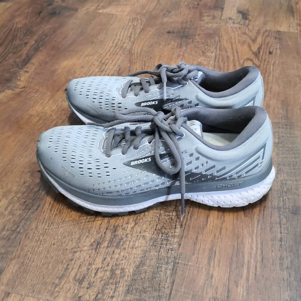 Brooks Women's Ghost 13 Neutral Running Shoe Gray/Black Size 7.5 - Picture 3 of 7